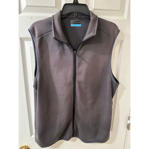 PGA Tour Size Medium Full Zip Fleece Sleeveless Vest - Picture 1 of 3